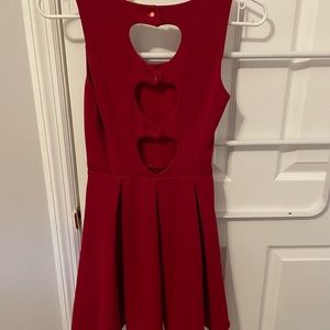 Red cocktail dress